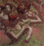 Dancer triming dress, Edgar Degas